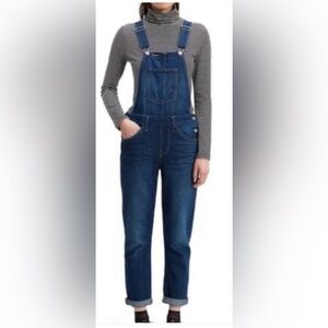 Levi’s Dark Wash Overalls Size M Excellent Used Condition